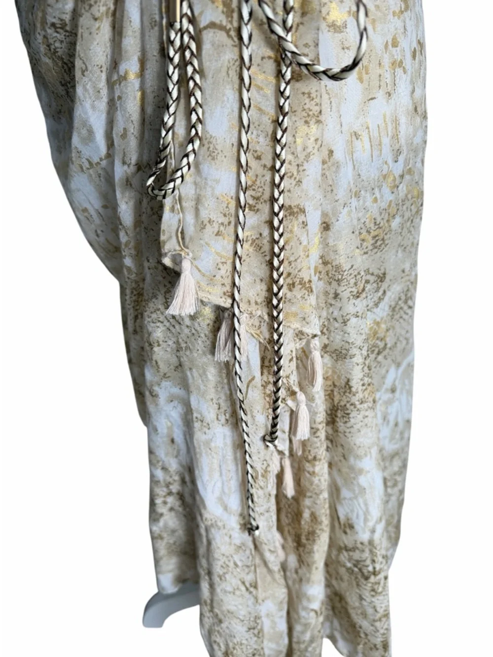 Pool To Party By Subtle Luxury Gold Neutral Toned Wrap Sarong - Picture 4 of 11